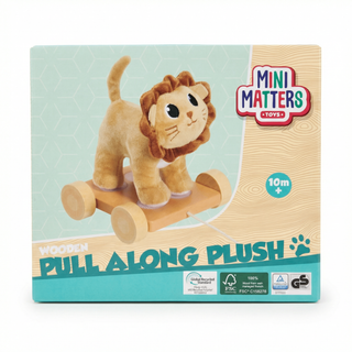 Aslan Çekçek Oyuncak | Ahşap & Peluş