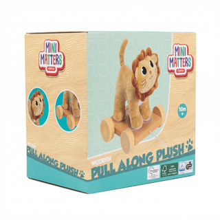 Aslan Çekçek Oyuncak | Ahşap & Peluş